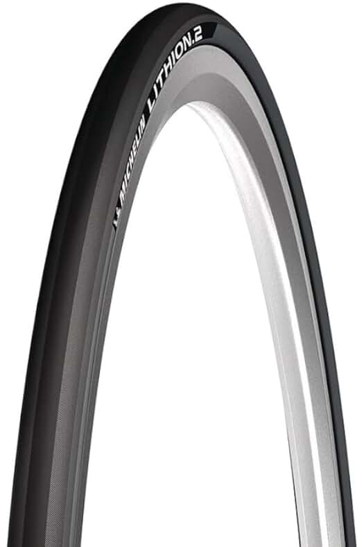 Cubierta de bicicleta Michelin Lithion 2 A/F V3: calidad y rendimiento en gris oscuro.