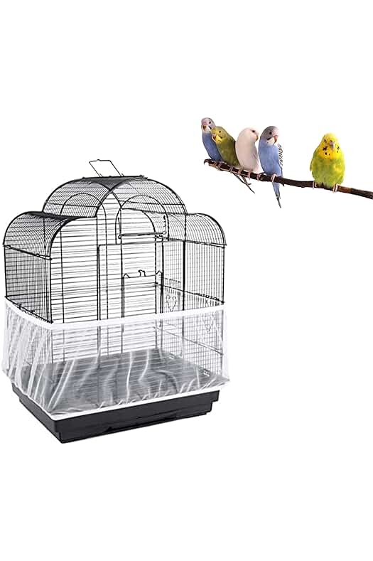 Cubierta Protectora para Jaula de Pájaros con Malla Ajustable - Protege a tus aves.