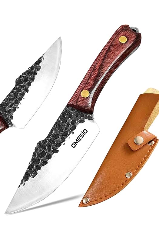 Cuchillo de supervivencia compacto para actividades al aire libre - Omesio Bushcraft Outdoor.