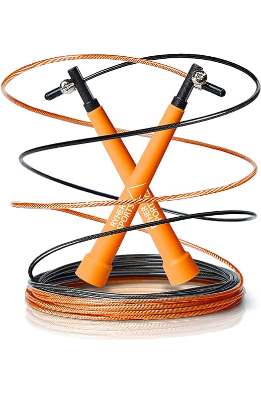 Cuerda de saltar Ryher - Ideal para entrenamiento de fitness, crossfit y boxeo