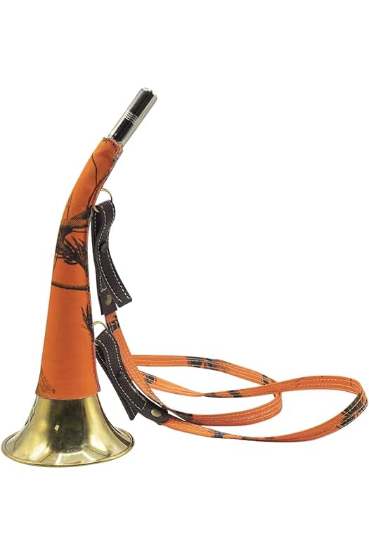 Cuerno de caza Januel Camo, diseño unisex, camuflaje Sous-Bois Orange, 30 cm.