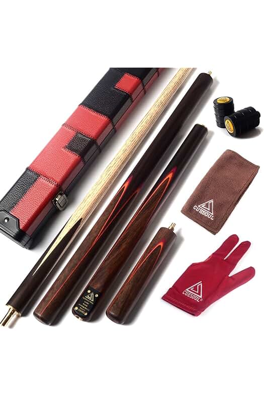 CUESOUL 57 Cue de billar artesanal con palo de rosa y extensión de palisandro de 50 cm.