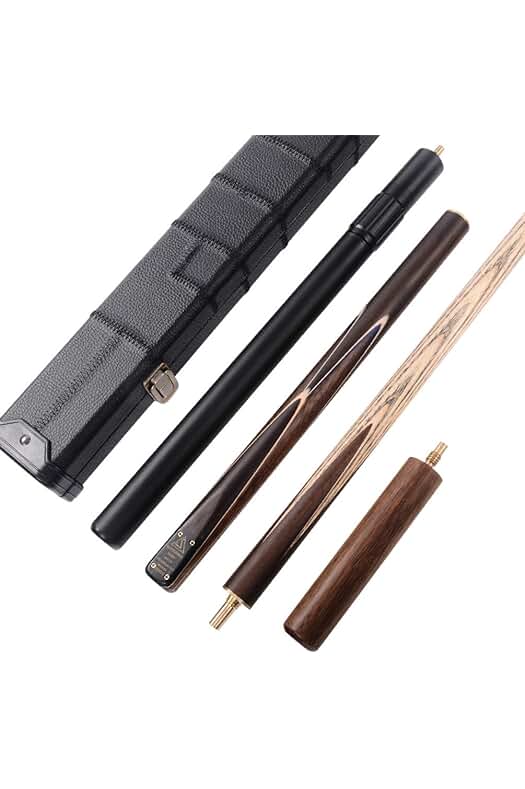 CUESOUL Snooker Cue Clásico de 57 Pulgadas en Rosa de Madera con Caja y Extensión Telescopio.