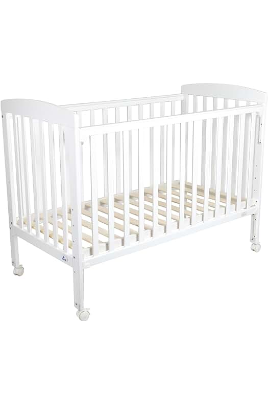 Cuna Bebe Madera Blanca: Cuna Colecho Bebe Verona con Ruedas de Seguridad y Mordedor.