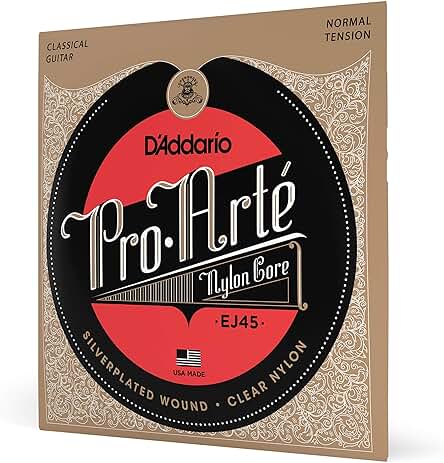 DAddario EJ45 Pro-Arte - Cuerdas de nailon para guitarra clásica española (tensión normal)