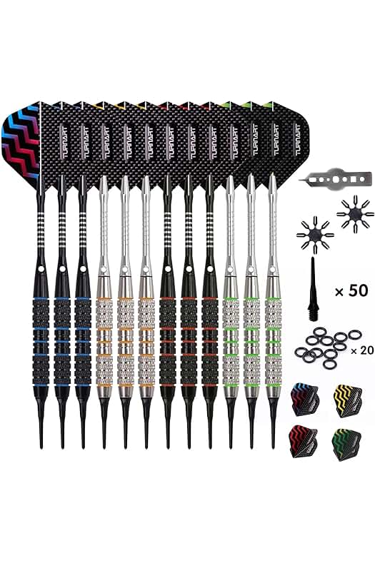 Dardos de Plástico para Diana Electrónica: Set Profesional de 9 Piezas con Accesorios Extra