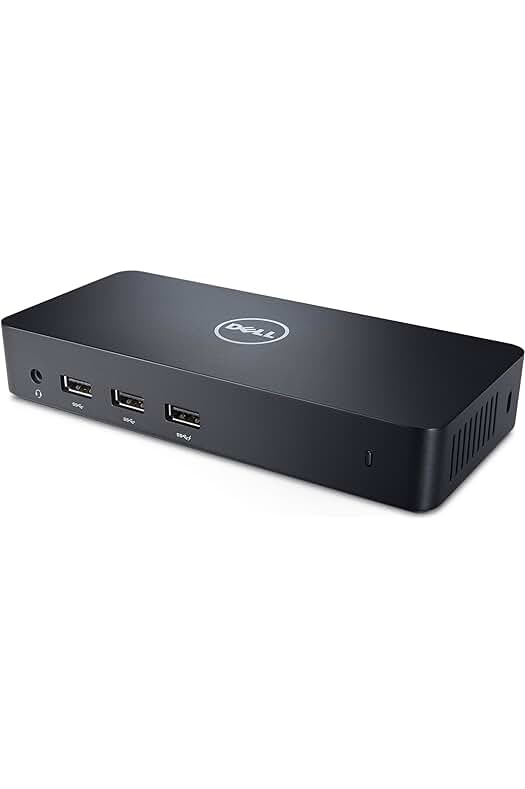 Dell D3100 Estación de Acoplamiento USB 3.0 Triple Video, Negro - Mejorando la Conectividad.