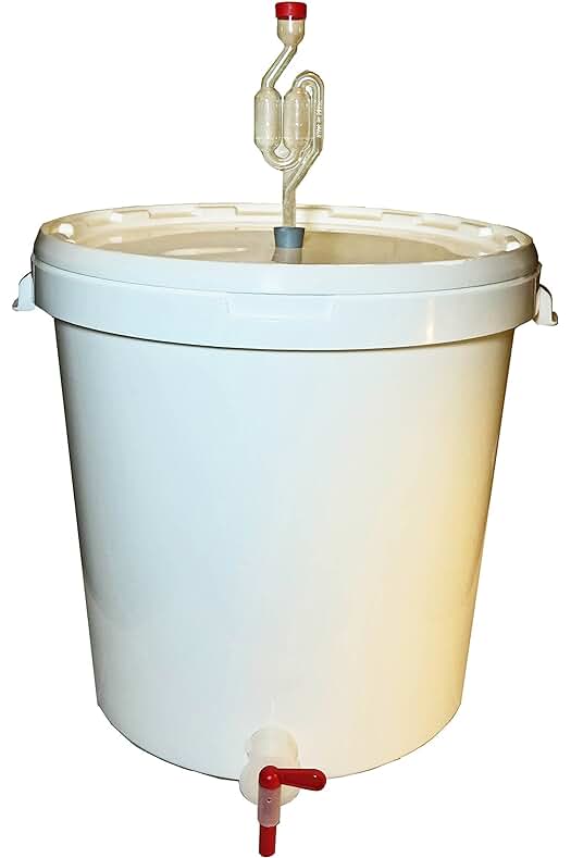 Depósito de fermentación de 30 litros ideal para elaborar cerveza artesanal, vino y mosto.