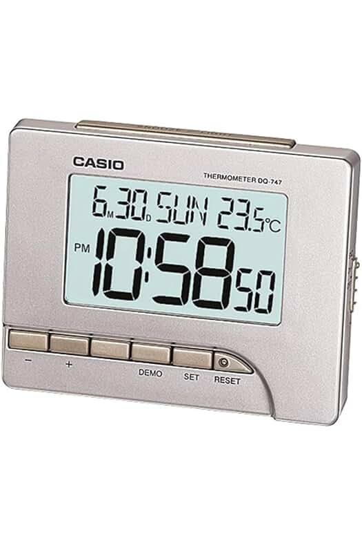Despertador digital Casio DQ-747-8EF: ¡Despierta con estilo y precisión!