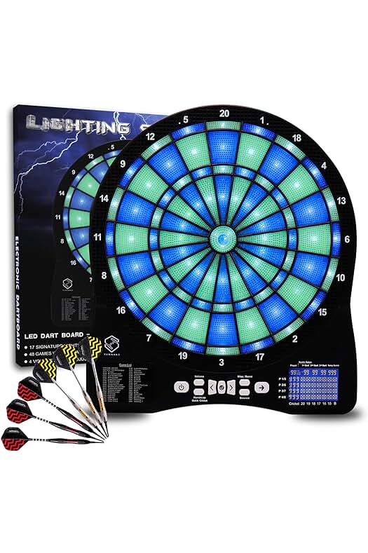 Diana Electrónica Profesional: Juego de Dardos Electrónicos con Sonido y 48 Juegos Variados.