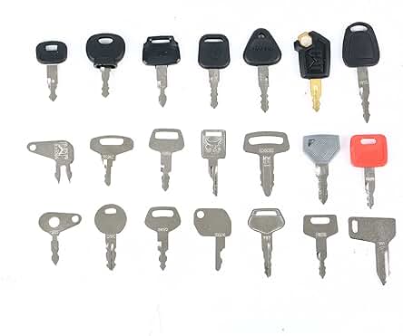 Digger Keys - Kit de llaves especializadas para maquinaria de construcción (21 piezas)