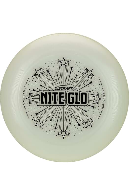 Disco Volador Discraft Ultrastar de 175g que brilla en la oscuridad.