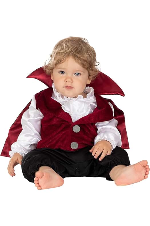 Disfraz de Conde Drácula para bebé | Divertidos accesorios para Fiestas, Carnaval y Halloween