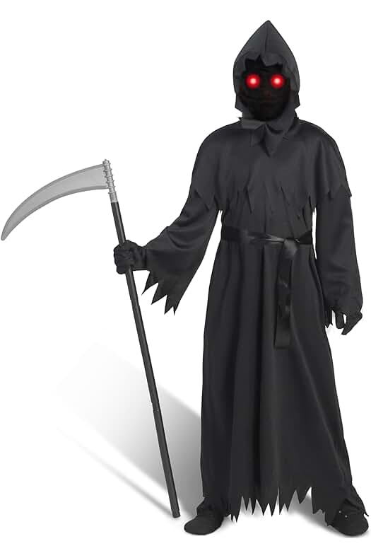 Disfraz de Espeluznante Fantasma de Halloween para Niños con Accesorios y Detalles Aterradores