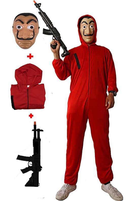 Disfraz de Mono Rojo para Niños y Niñas con Capucha - Ideal para Carnaval y Halloween.