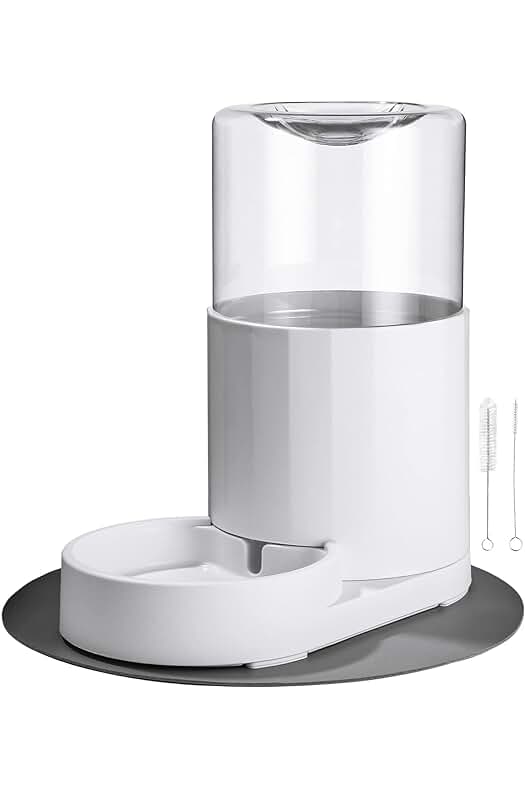 Dispensador automático de agua para mascotas: Bebedero de 2.5L para gatos y perros pequeños.