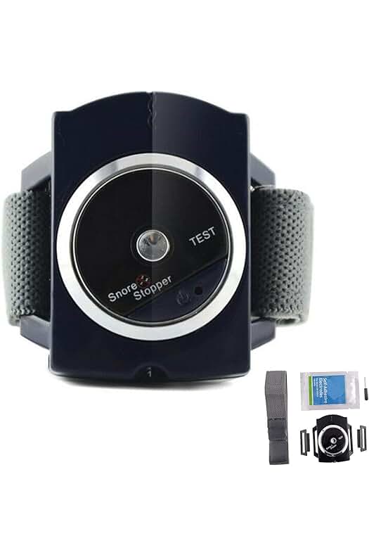 Dispositivo anti ronquidos para dormir y mejorar la respiración - HUWAI-F Apnea Roncadores (Azul)