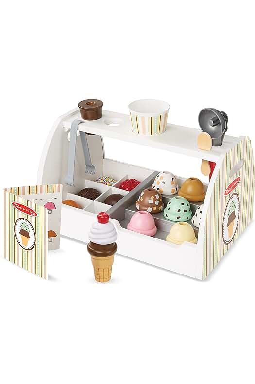Divertida Heladería de Madera Melissa & Doug - Juego Creativo para Niños