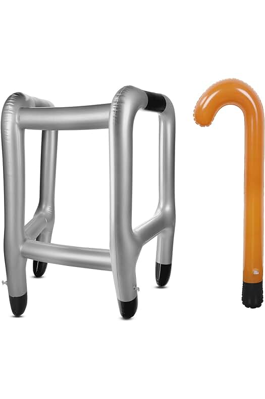 Divertido accesorio de disfraces para adultos: OOTSR Marco Zimmer inflable y bastón inflable