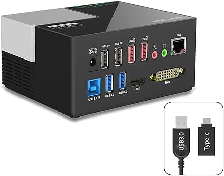 Docking Station Multifuncional con Dual Video, Ethernet Gigabit y 6 Puertos USB - WAVLINK USB 3.0