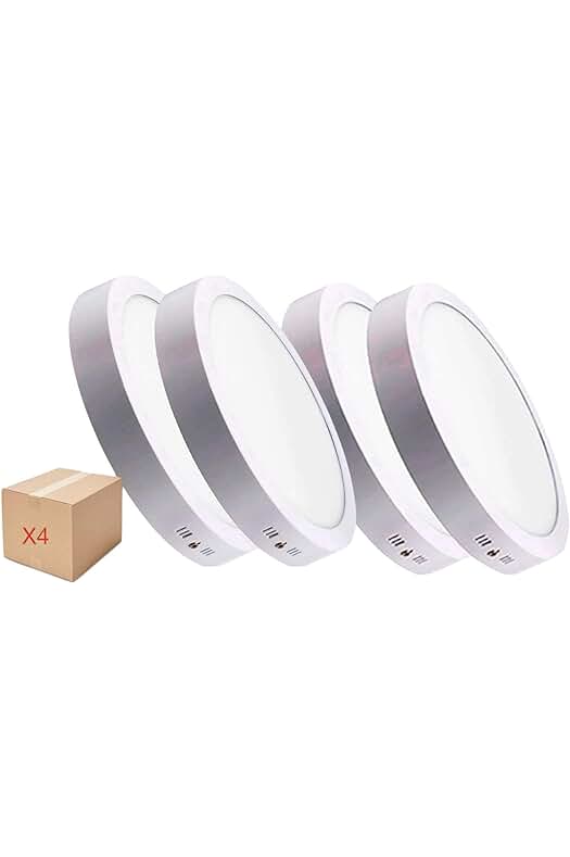 Downlight LED circular de superficie: ahorro energético y estilo moderno para techo y pared.
