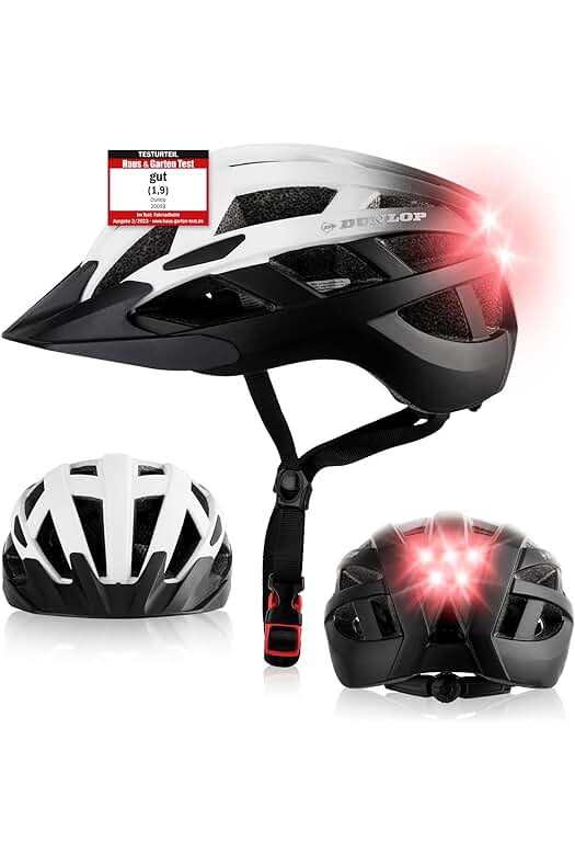 Dunlop Casco de bicicleta con luz: Mayor visibilidad y seguridad en tus paseos urbanos