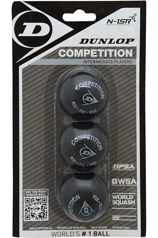 Dunlop Squash Competition: El punto amarillo ideal para competencias de squash