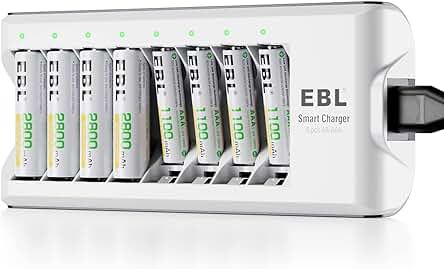 EBL 808 Cargador de pilas: carga rápida y eficiente para tus dispositivos electrónicos