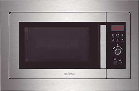 Edesa EMW-2020-IG X: Microondas de Encastre con Grill de Potencia 700W y Capacidad de 20L.