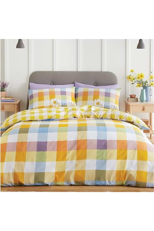 Edredón de lujo reversible con estampado geométrico para decorar tu cama.