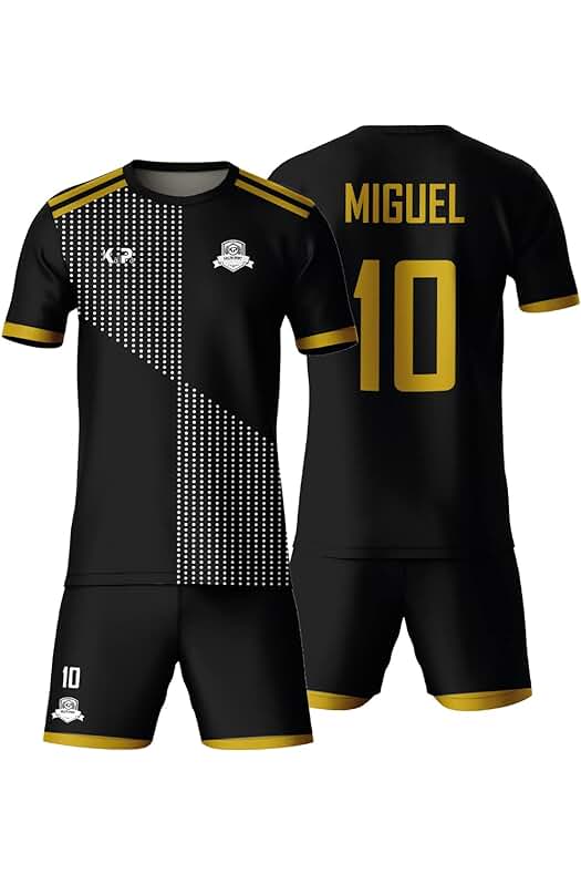 Equipación Deportiva Personalizada: Camiseta y Calzona con Nombre, Escudo y Número. Varios Modelos y Colores.
