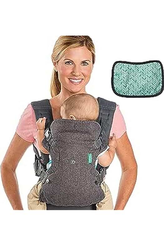 Ergonomic Convertible Baby Carrier: Infantino Flip Advanced 4-in-1 for Newborns and Older Babies.