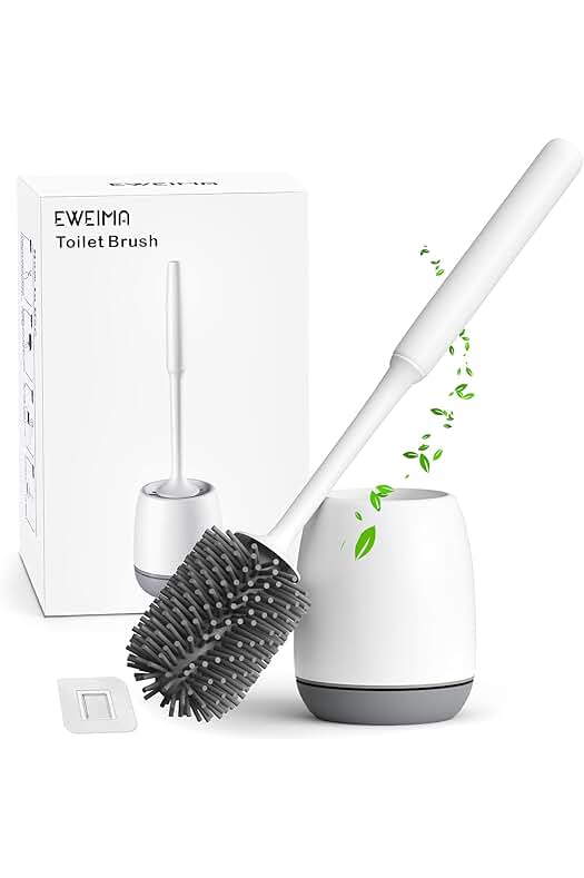 Escobilla de baño de silicona de secado rápido, práctica y duradera.