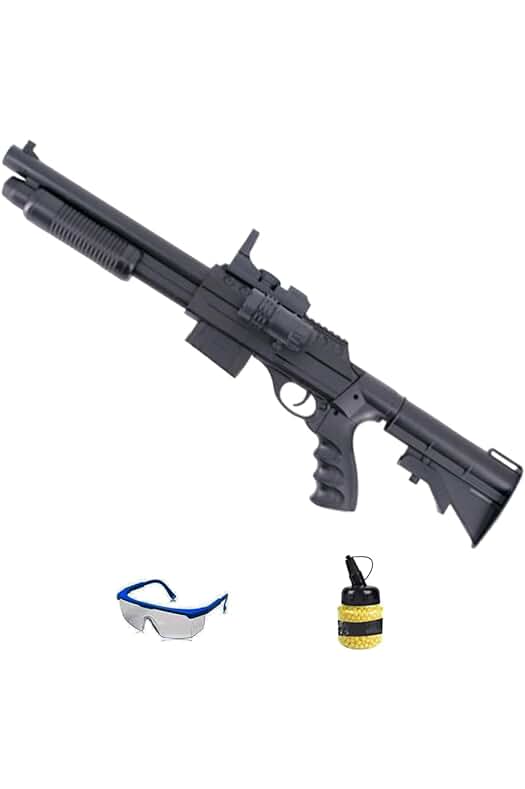 Escopeta de Airsoft Vigor 0581C | Pack de Pistola de PVC. Arma de Aire comprimido Muelle. Calibre 6mm.