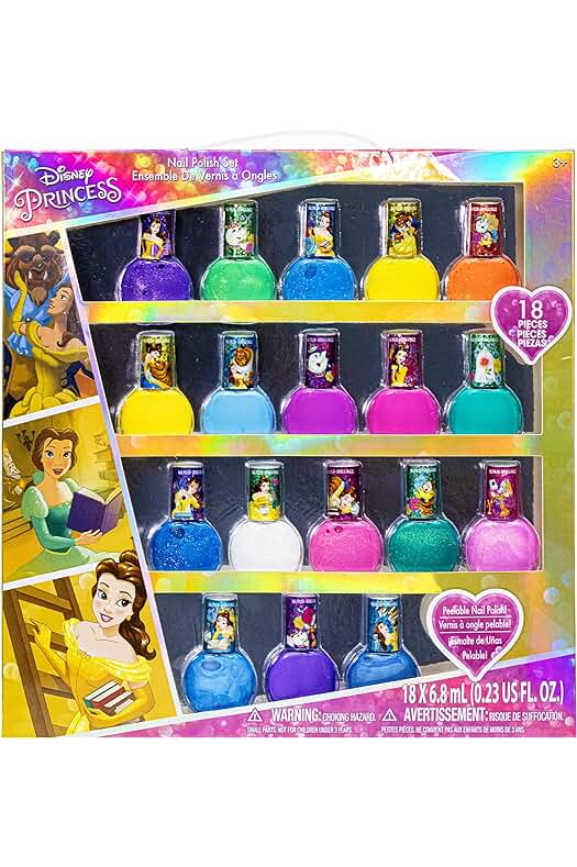 Esmalte de uñas despegable no tóxico para niños pequeños - Belle | Juego de regalo.