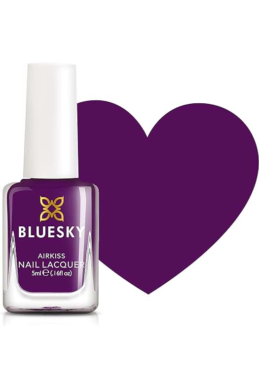 Esmalte de uñas infantil BLUESKY Berry Burst - Morado vibrante y seguro para los niños.