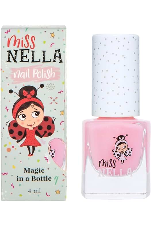 Esmalte de uñas para niños: MISS NELLA CHEEKY BUNNY - Esmalte de uñas rosa brillante.