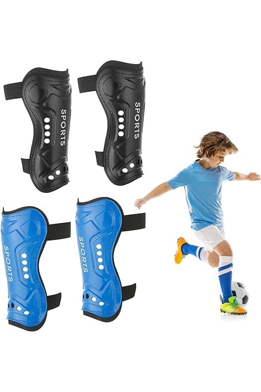 Espinilleras de fútbol para niños: Protección ligera y transpirable para los pequeños futbolistas.