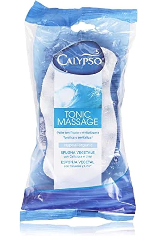 Esponja de baño masaje revitalizante - Fibras alveolares tonificadoras y colores surtidos.