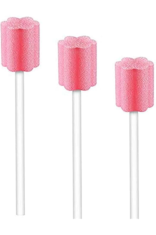 Esponjas dentales para una higiene bucal impecable, pack de 50 unidades.