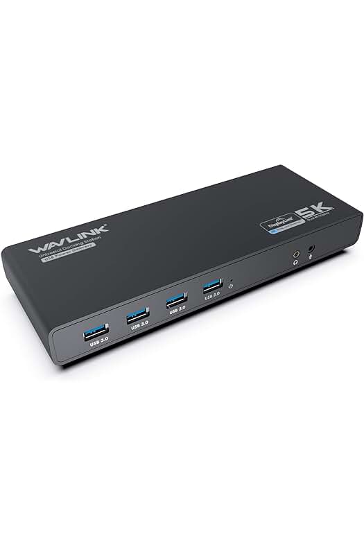 Estación de Acoplamiento Universal USB C con Carga de 65W y Conectividad 4K y 5K