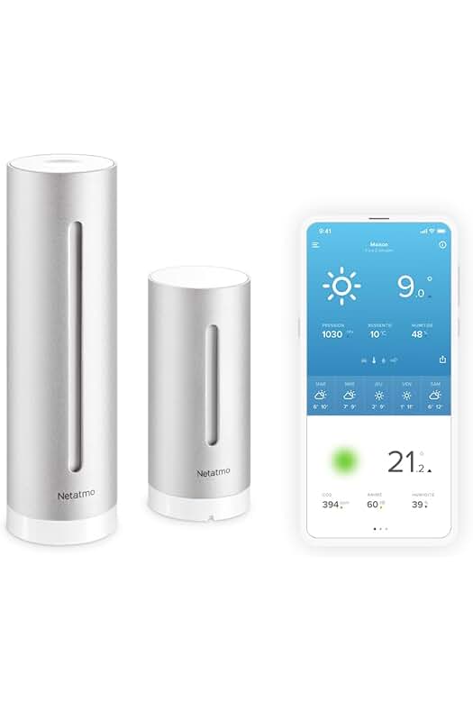 Estación Meteorológica Inalámbrica Netatmo NWS01-EC | Compatible con Alexa y HomeKit