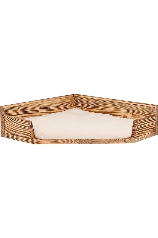 Estante de Pared para Gatos: Cama y Hamaca Montada en la Esquina