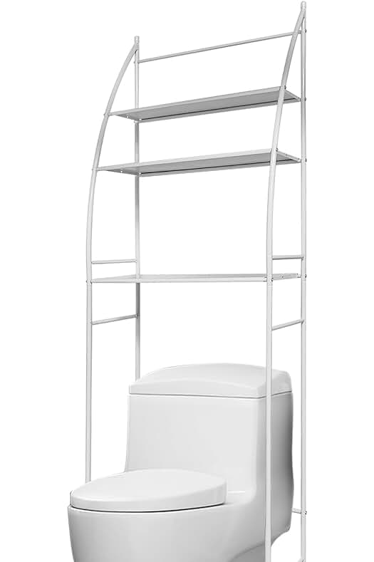 Estantería de Baño para Ahorrar Espacio y Almacenamiento sobre el Inodoro WC.