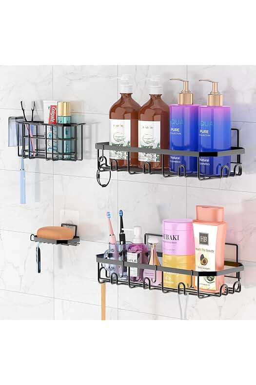 Estantería de ducha sin taladro: solución práctica y versátil para organizar tu baño.