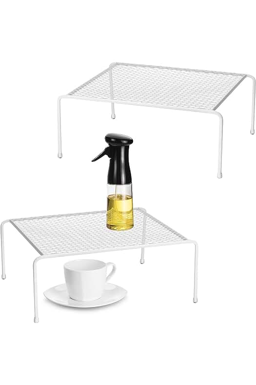 Estantes de almacenamiento de alambre para cocina: solución perfecta para organizar tu armario.