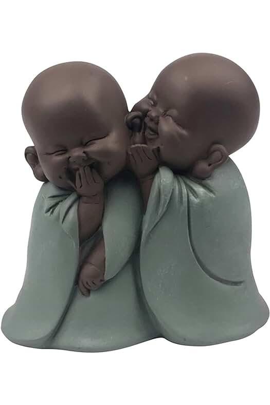 Estatuilla Bonze Susurrador - Decoración Zen y Feng Shui para un Ambiente Relajante y Espiritual