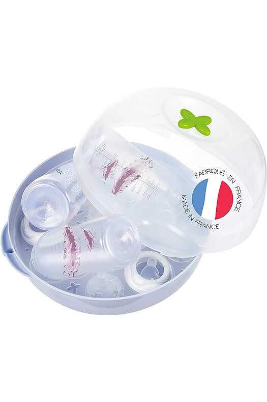 Esterilizador de biberones microondas Tigex | Rápido y de gran capacidad: 5 botellas en 4 minutos.