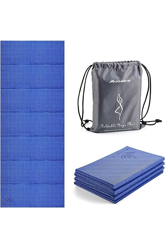 Esterilla de Yoga Plegable Avoalre 183x80CM - Antideslizante y Fácil de Doblar