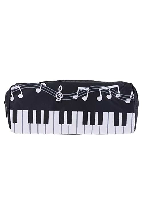 Estuche para lápices de teclado con diseño musical: organización y estilo en uno solo.